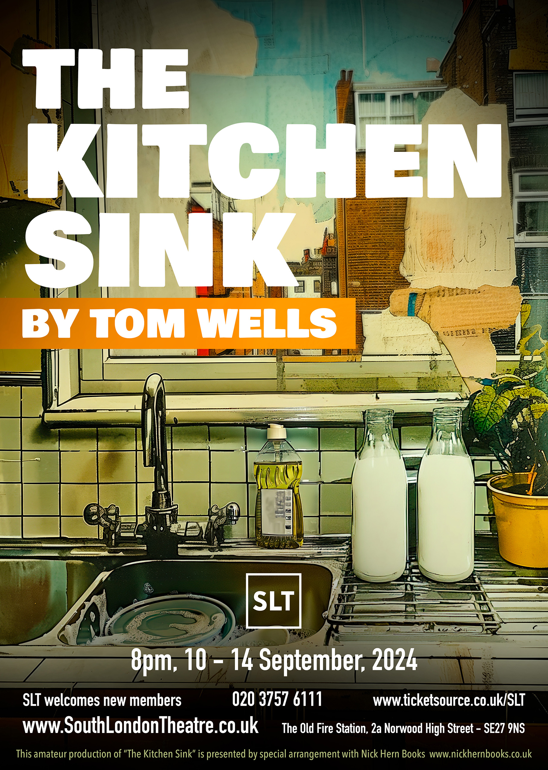 The Kitchen Sink poster image, featuring kitchen sink and milk bottles.