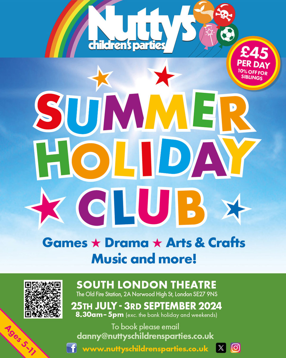 Poster for Nutty's Summer Holiday Club