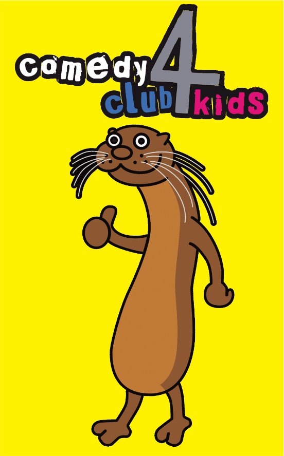 Poster showing a cartoon animal (weasel) against a yellow background